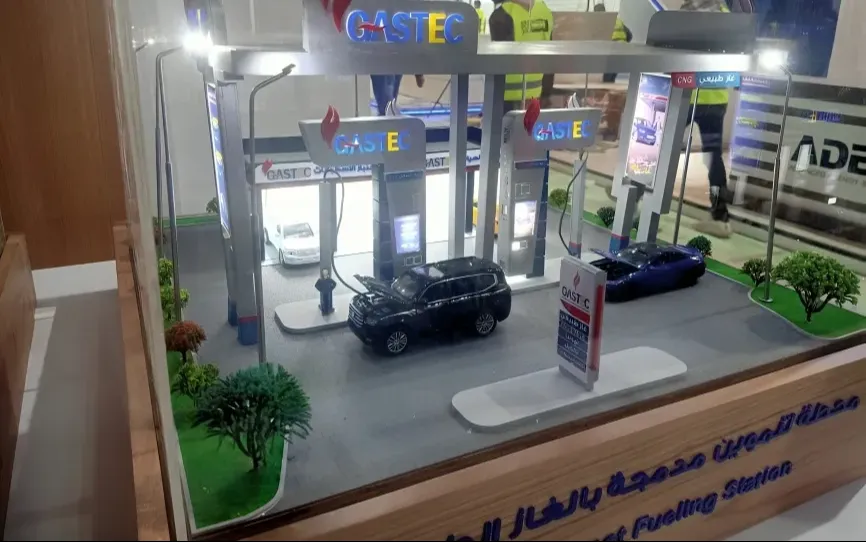 The Gas Tech Gas Station model