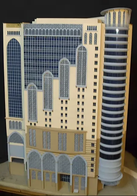 The model of Dar Al-Hadith Hotel