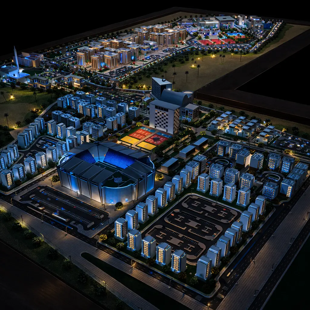 مجسم جامعة السنوسي الاسلامية