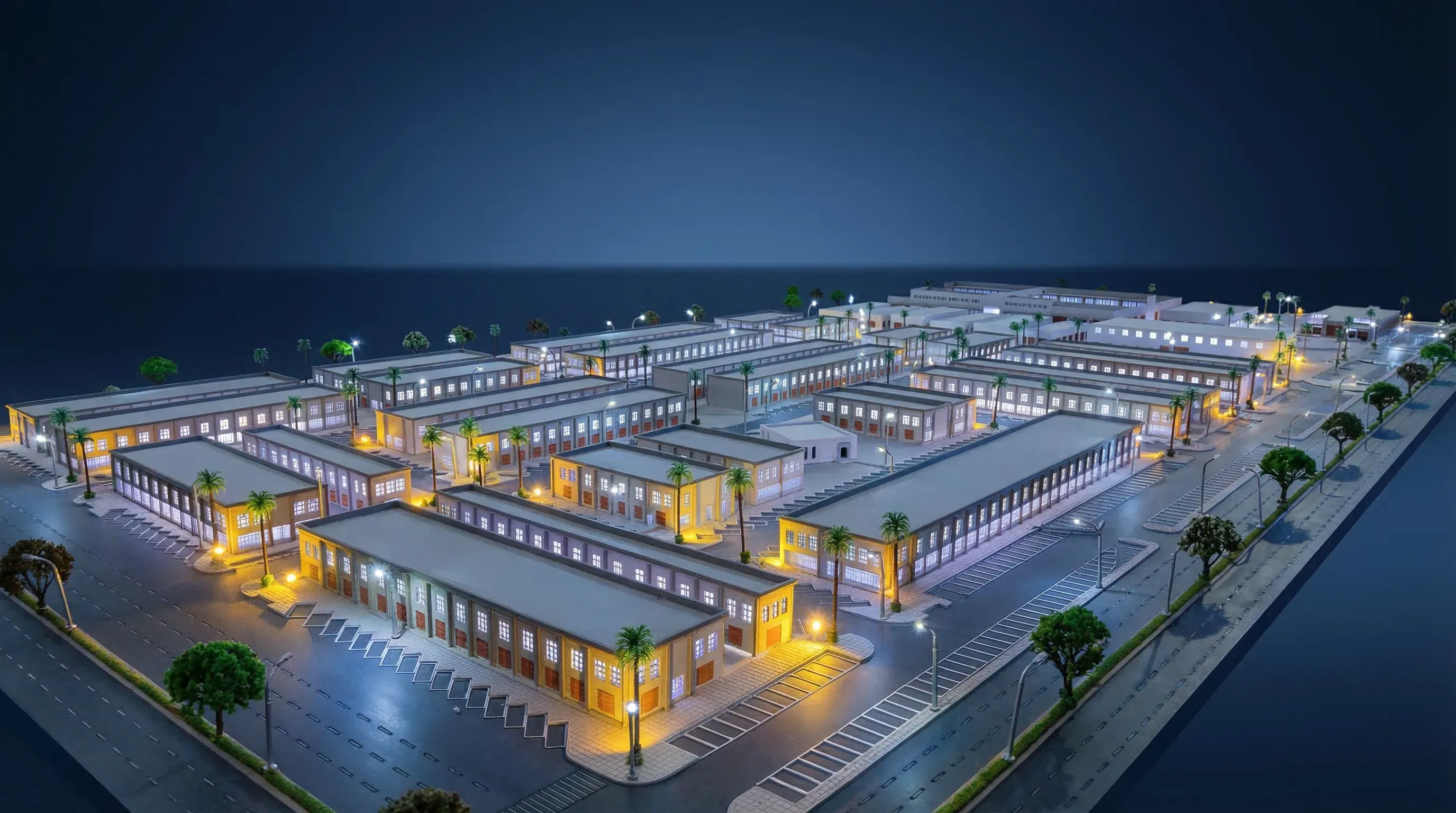 Main Commercial Market Scale Model