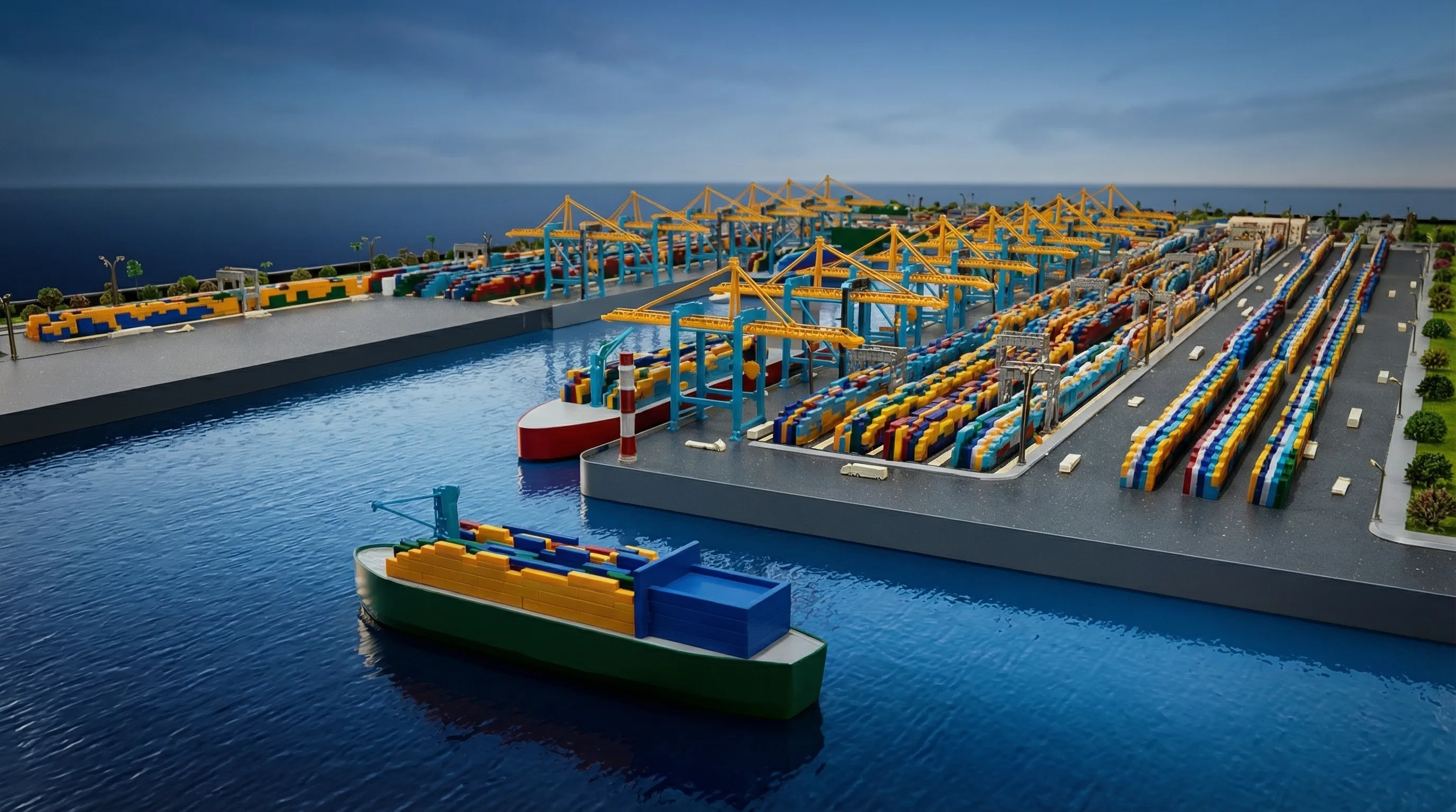 Damietta Port Maquette in Egypt