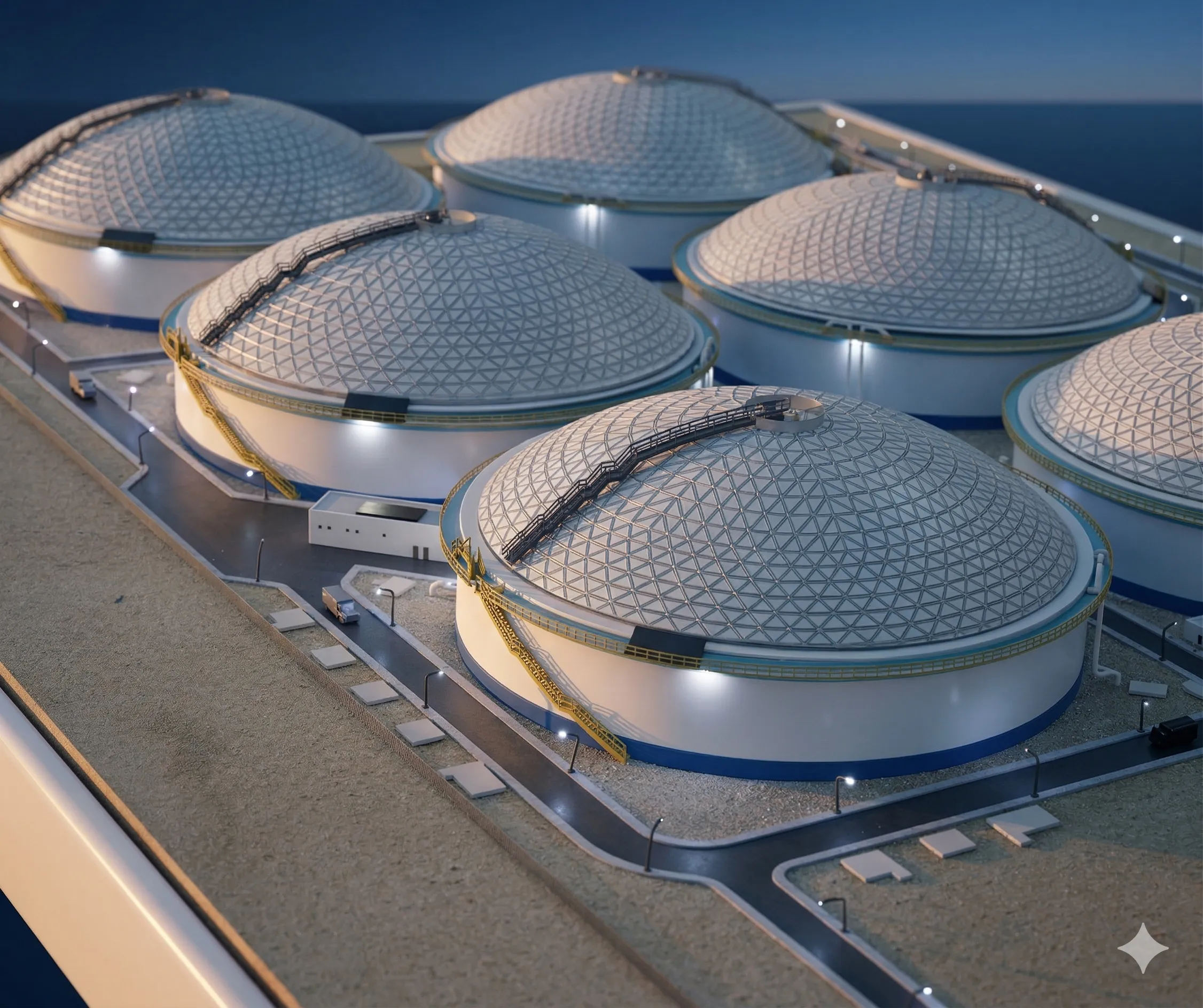 Taji Water Tanks Scale Model