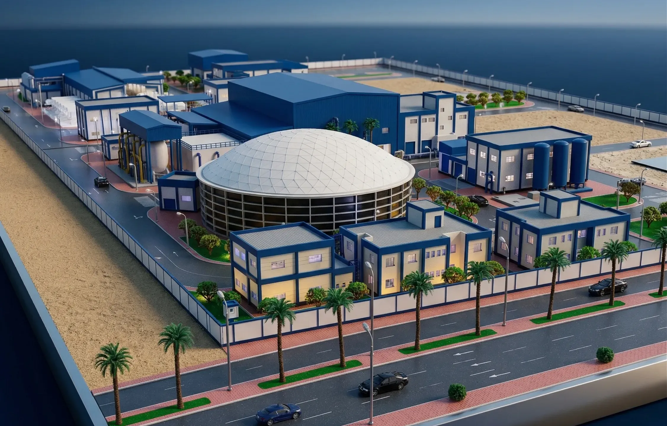 Mansoura Desalination Plant Scale Model