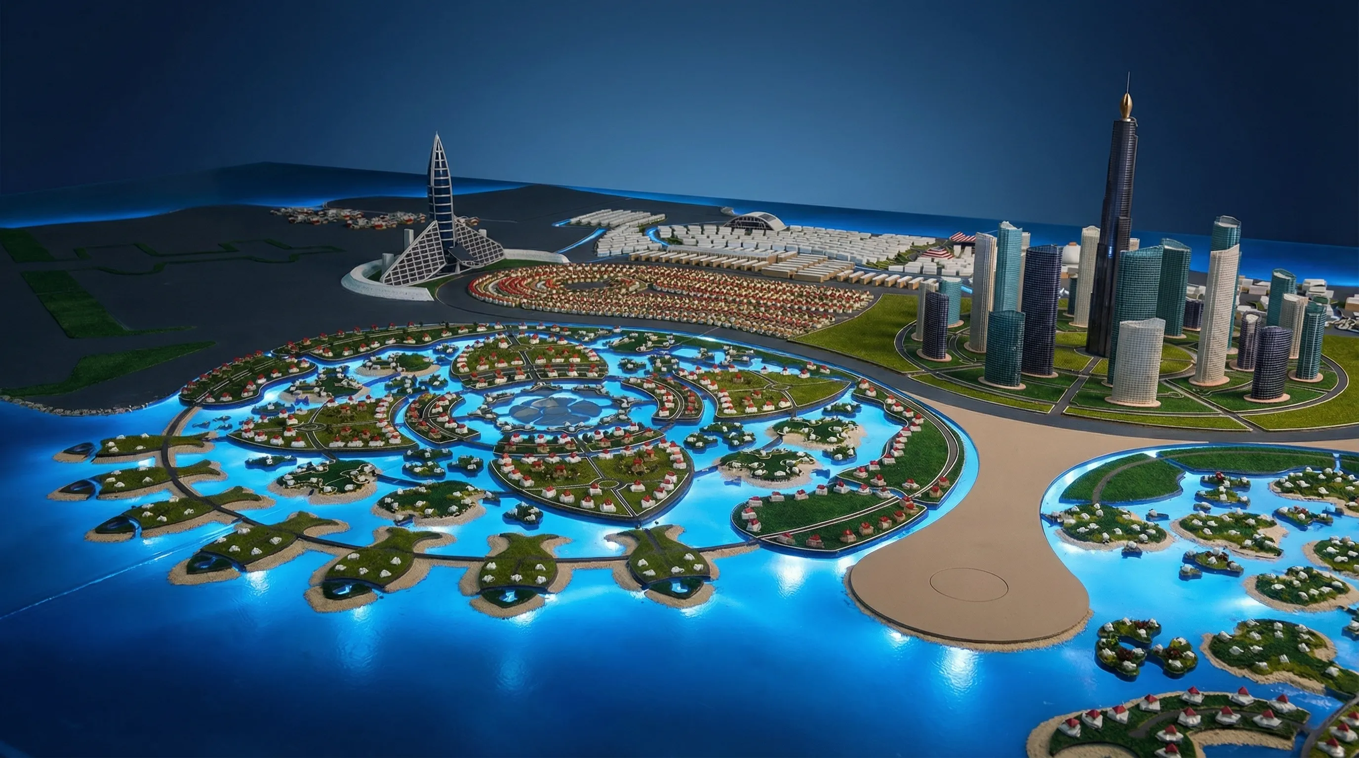 Heart of the World Island Scale Model