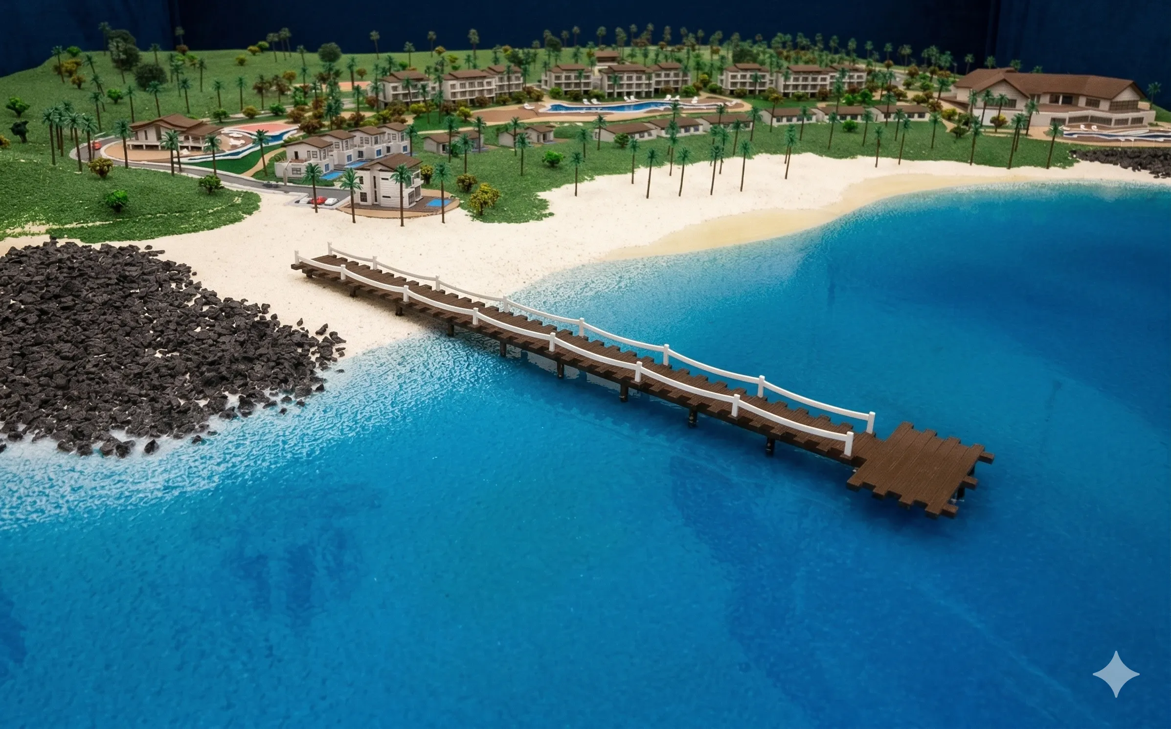 Hotel in the Comoros Scale Model