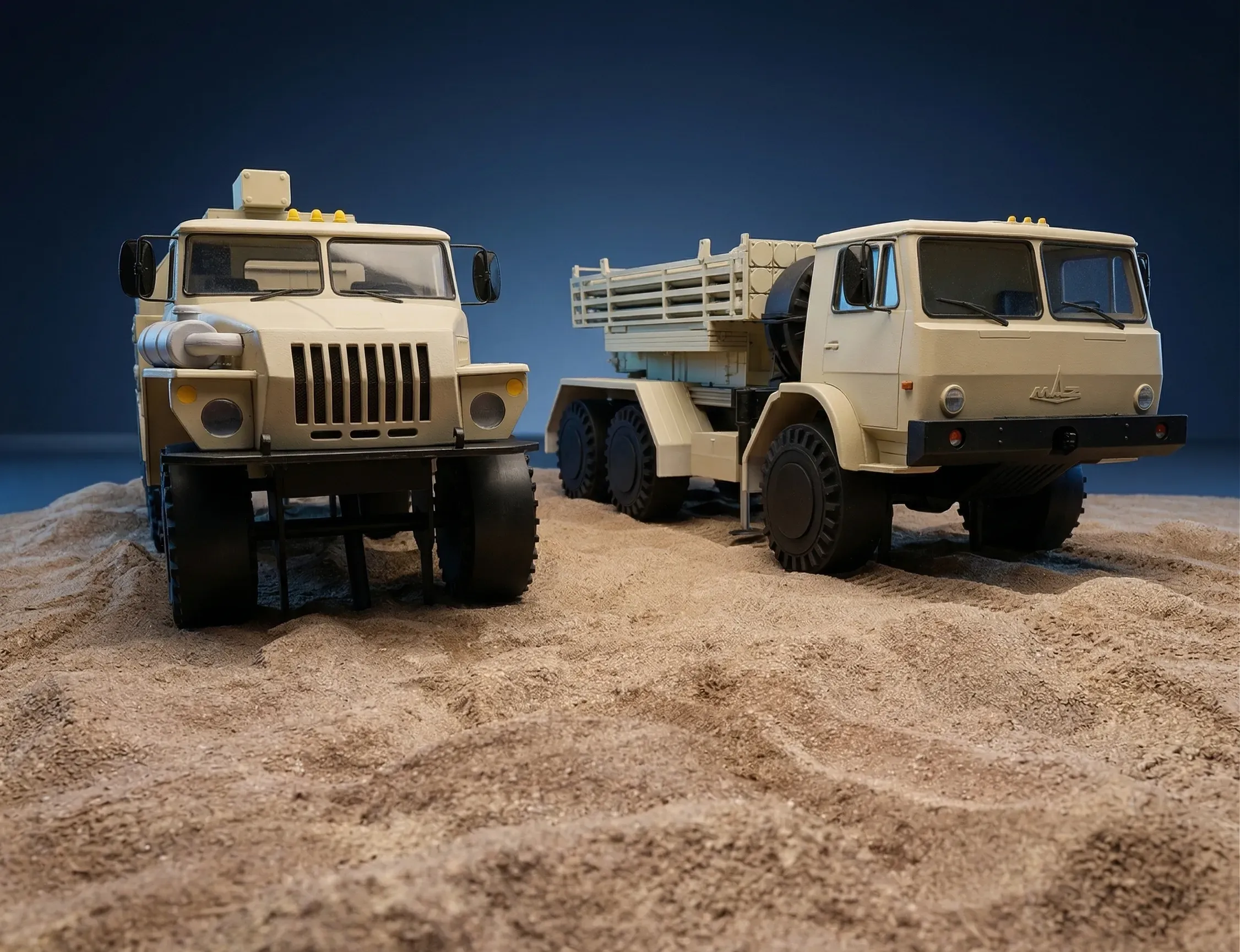 Crane and Missile Launcher Scale Model