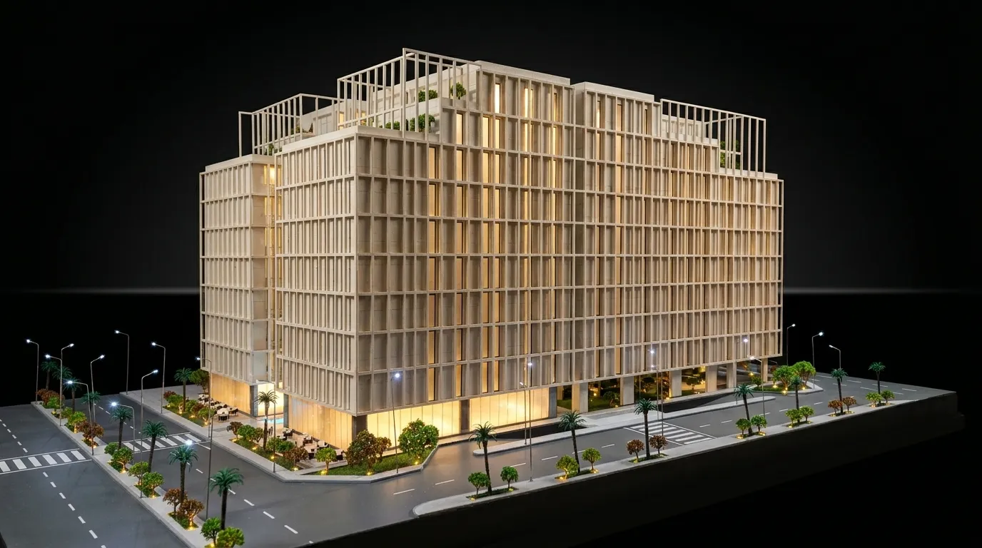 Residential Buildings in Jasmine and Nargis Scale Model