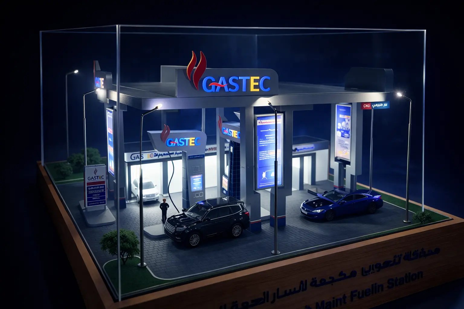 مجسم محطة بنزين غاز تك